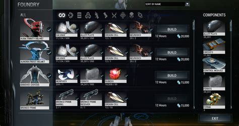 warframe weapon slot cost|Foundry .